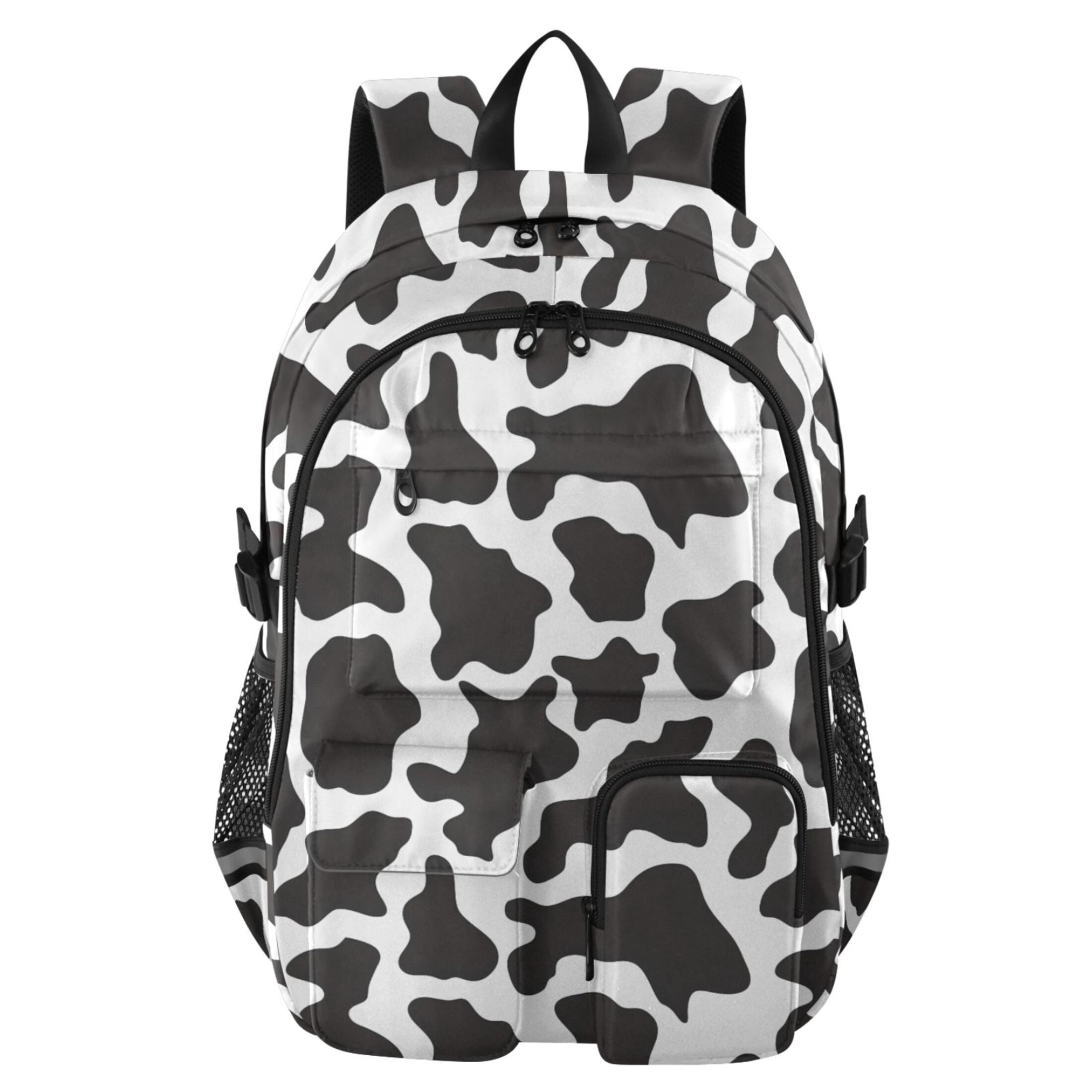 ALAZA Cow Print Student Backpack School Bookbag Large Laptop Daypack Travel Bag