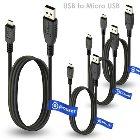 T-Power 4 x pcs Micro-USB to USB Cable for Beats By Dre Beats Pill ;Gogroove Pal Bot ; Beats By Dr. Dre Pill ; Boombar Portable Speaker Data Sync Charging