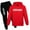Red, variant on Fshinging Boys Pullover Hoodie and Pants Outfit Set Sport Casual Long Sleeve Fashion Graphic Joggers With Pockets Children's Size 7-8 Years