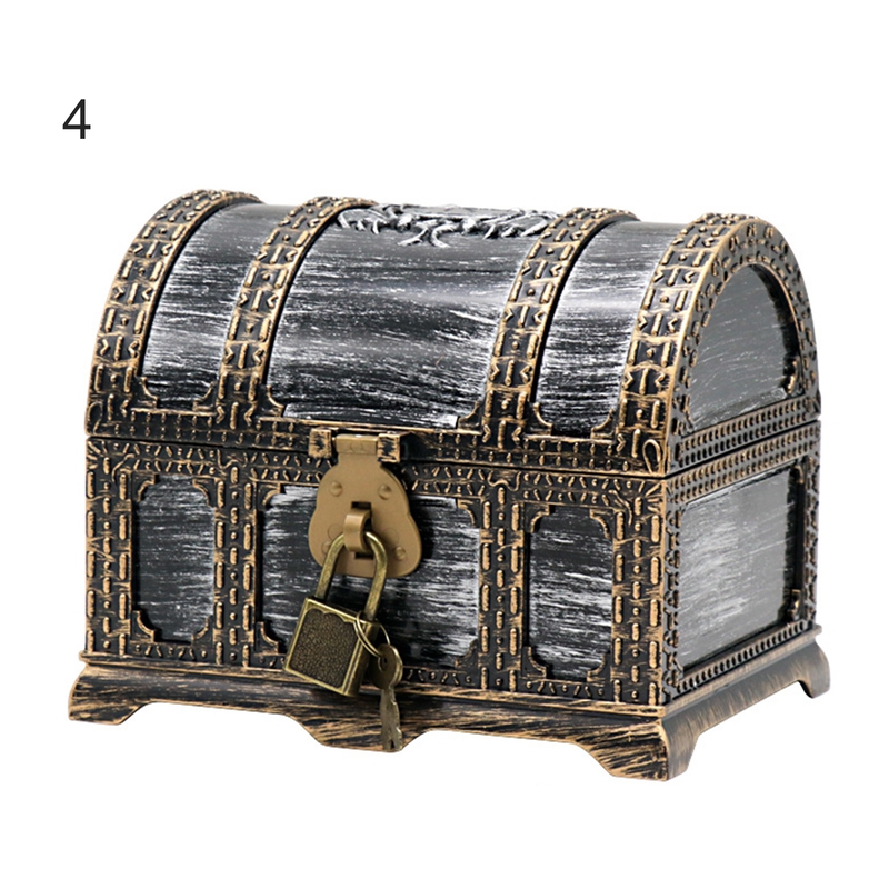 SANWOOD Pirate Treasure Box Toy,Pirate Treasure Model High Simulation