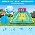 thumbnail image 5 of Airfind Double-Side Inflatable Water Slide Park with Climbing Wall, Dual Slides, Splash Pool & Water Cannon, 178x144x92in Bounce House for Kids 3-8, 5 of 9