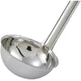 thumbnail image 4 of Soro Essentials- 4 oz. One-Piece Stainless Steel Ladle with Hooked Handle- Ladle with Long Handle Serving Scoops Heavy-Duty Ladles Portioning Stirring Serving Soups Chili Stew Home Restaurants, 4 of 5