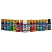 DecoArt Americana Acrylic Paint - Set of 16, Assorted Colors, 2 oz Bottles