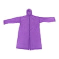 thumbnail image 3 of Chubasquero, Portátil Con Capucha, Impermeable, Ligero, A Prueba De Viento, Reutilizable, Para Días Lluviosos, Para Adultos Unisex, Para Pescar, Acampar ZAQW Violeta, 3 of 8