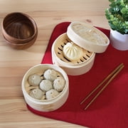 Joyce Chen 2-Tier Bamboo Steamer Baskets, 6-Inch