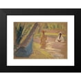 thumbnail image 2 of Ernst Schiess 14x11 Black Modern Framed Museum Art Print Titled - In the Oasis (1917), 2 of 5