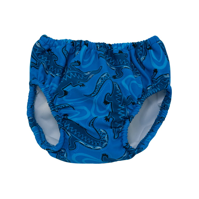 SunBusters Boy's Reusable Swim Diapers, Ocean Manta Ray, Small