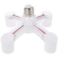 thumbnail image 1 of Light Socket Splitter Lamp Socket 4-branch Adapter E26/E27 Light Bulb Extender, 1 of 5