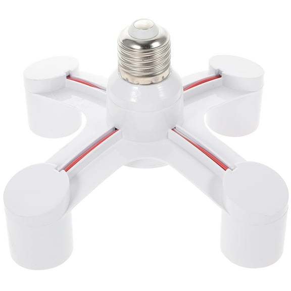 NICERIO Light Socket Extender for Decorative Lighting Projects White ABS 1Pack