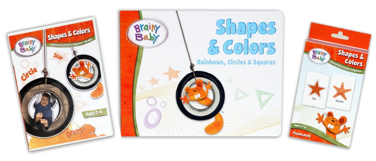 Brainy Baby Teach Your Child Shapes and Colors Learning Library