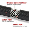 thumbnail image 4 of GFDYREE 3/8 Fuel Hose Line Push Lock NBR Rubber SAE 30R7 10FT 300PSI, 4 of 7