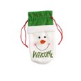 thumbnail image 1 of Injueey Funda para botella de vino con cordón de alce, de comedor de felpa, ropa de lentejuelas, decoración del hogar, bolsa de champán, Kits de decoración para fiestas Muñeco de nieve Injueey HA068247-02, 1 of 6