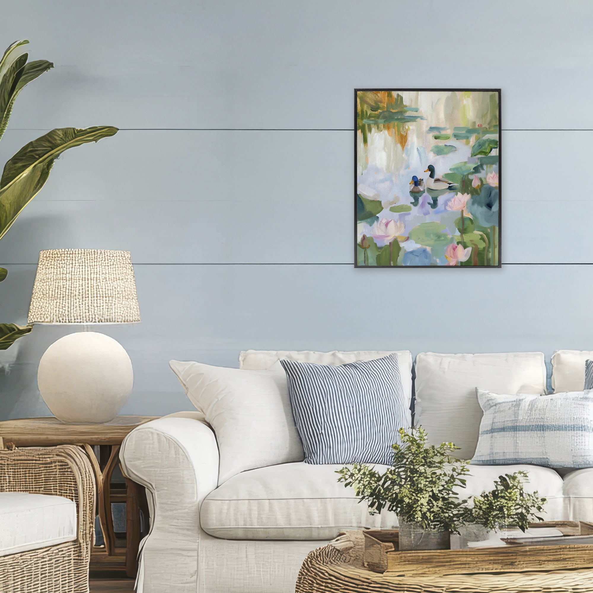 Stupell Industries Duck Pond During Tranquil Morning Black Framed Giclee Art, design by The Prints Vibe