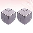 thumbnail image 4 of 4Pcs Stainless Steel Cosmetic Case Aluminum Case Corner Protector Wrap Corner Desk Edge Corner Guard, 4 of 7