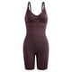 thumbnail image 5 of Faja de una pieza con cuello en V, control de barriga, cintura del muslo, adelgazante, traje moldeador de cuerpo para mujer, café XXL/XXXL, 5 of 7