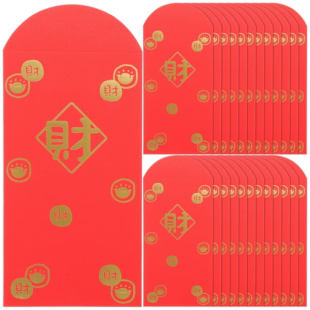 GOOHOCHY 10 sobres rojos de Año Nuevo chino para dinero en efectivo, para cumpleaños y bodas.