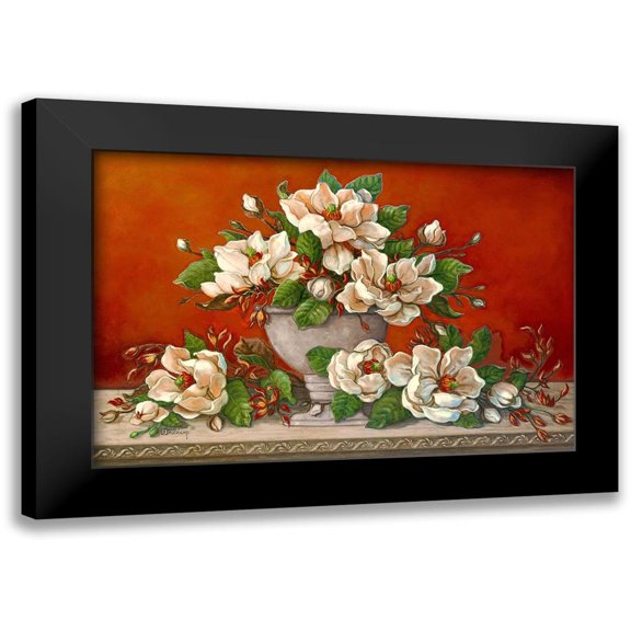 Kruskamp, Janet 14x11 Black Modern Framed Museum Art Print Titled - Classical Magnolia II