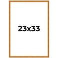 thumbnail image 2 of 23x33 Honey Brown Real Wood Picture Frame Width 0.75 inches | Interior Frame Depth 0.5 inches |, 2 of 8
