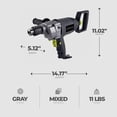 thumbnail image 3 of Master Mechanic 8.75 Amp 0.5” Mixer Drill w/ Rear & Side Soft Grip Handles, 3 of 7