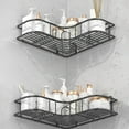 thumbnail image 5 of Lunxisen 1 Pcs Wall Mounted Bathroom Shelf Storage Rack Toilet Washstand Double Layer Simple Storage Rack Kitchen Counter Metal Storage Wall Storage Rack Bath Shelf, 5 of 9