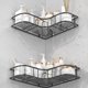 thumbnail image 5 of Lunxisen 4 Pcs Wall Mounted Bathroom Shelf Storage Rack Toilet Washstand Double Layer Simple Storage Rack Kitchen Counter Metal Storage Wall Storage Rack Bath Shelf, 5 of 9