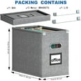 Gijjgole Collapsible File Organizer Box, for Letters, Documents, Folders with Lid and Mesh