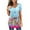 Light Blue, variant on SMihono Womens Tops Summer Dressy Casual Women's Shirt Tees Short Sleeve Round Neck T Shirt Floral Print T-shirt Tops Blouse Gift For Women Oversize T-shirt for women 2023