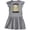 AC-Heather Grey, variant on Cute Sloth I Love My Grammy with Green Leaves Girls Baby Dress