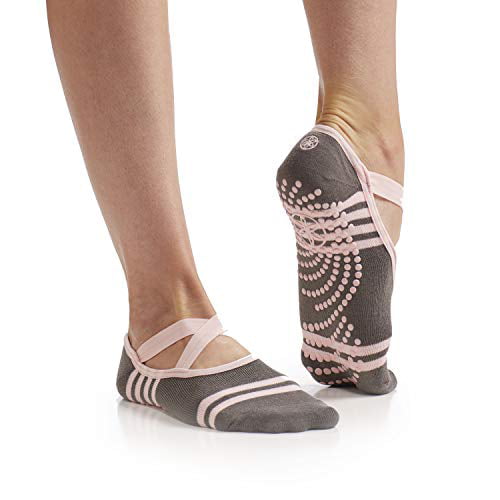 Yoga Socks for Women Non Slip Socks with Grips，Pilates Bikram Workout Socks Non Skid 3 Pairs Cotton，Size4.5-10 Barre 