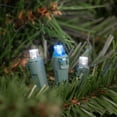 thumbnail image 3 of Northlight LED Wide Angle Christmas Lights - Blue and White - 16.25' Green Wire - 50ct, 3 of 6