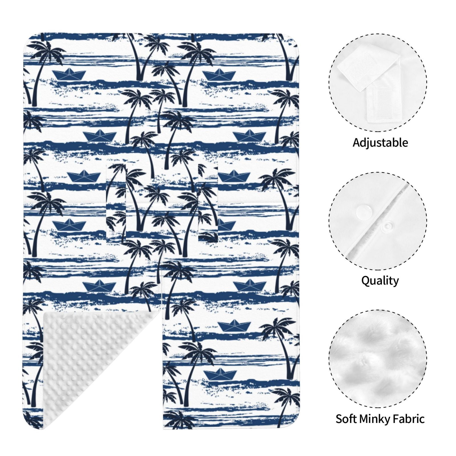 Naloa Palm Tree Baby Car Seat Cover, Breathable Baby Carrier Cover, Multiuse Baby Carrier Cover & Nursing Breastfeeding Cover