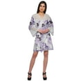thumbnail image 3 of Moomaya Printed Robe For Girls Cotton Plus Size Nightwear Summer Bathrobes, 3 of 6