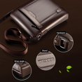 thumbnail image 2 of Bolsos de hombro de cuero de negocios FLhrweasw marrón claro 3 uds, 2 of 5