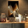 thumbnail image 1 of Brown Black Abstract Fractal Design - Large Abstract Canvas Art, 1 of 3