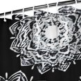 thumbnail image 3 of Boho Floral Shower Curtain 72x72 Inches - Tropical Leaves, Vintage Botanical Print, Waterproof Fabric for Chic Bathroom Decor, Modern Farmhouse & Bohemian Style, 3 of 5