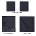 thumbnail image 3 of BELIZZI HOME Full Size Sheet Set - Double Brushed Microfiber Full Size Bedding Set, 4 Piece Deep Pocket Full Size Sheet - Ultra Soft, Easy-Fit, Wrinkle Free, Quick Dry Full Size Sheet - Charcoal Grey, 3 of 5