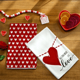 thumbnail image 5 of Valentine's Day Kitchen Towels Set of 2, Love Dish 3D Printed Towels(B), 5 of 6