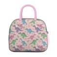 thumbnail image 2 of Womens Pink Cartoon Dinosaurs Leaves Pattern Lunch Box for Work,Insulated Lunch Bag for Women,Loncheras Para Mujer,Leakproof Adult Lunch Bag for Work,Beach,Travel,Picnic,Camping, 2 of 7