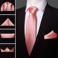 thumbnail image 2 of Corbata Barry.Wang de Satén Seda Coral Rosa 150x8.5 cm Set, 2 of 7