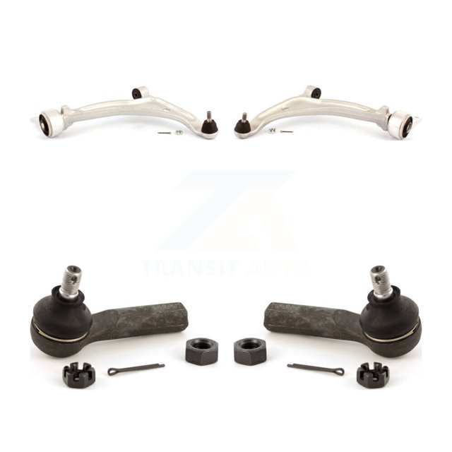 TOR Front Suspension Control Arm Assembly and Tie Rod End Kit for Car 2005-2006 Nissan Altima - Left Right Side (Driver Passenger) KTR-102722
