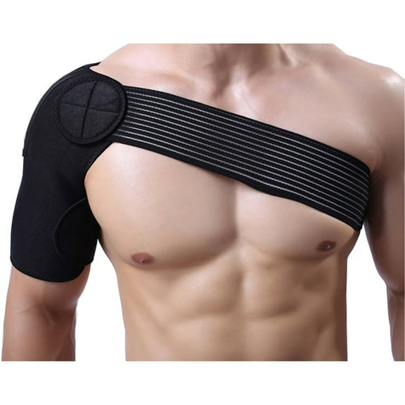 OTVIAP Yosoo Elastic Shoulder Brace Support Strap Wrap Belt, Adjustable, Black