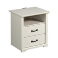 thumbnail image 3 of Mainstays Harrington 2 Drawer Nightstand, White Wood Finish, 3 of 15
