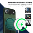 thumbnail image 5 of Entronix Magnetic Case for iPhone 17 Air – Heavy Duty Slim Dual-Layer Shockproof Cover, Green, 5 of 5