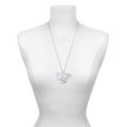 thumbnail image 3 of Delight Jewelry Acrylic 1" Imitation Pearl Heart Let Things Go Fall Zoey Charm Necklace, 28", 3 of 4