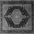 thumbnail image 1 of Ahgly Company Indoor Square Medallion Gray Traditional Area Rugs, 5' Square, 1 of 1