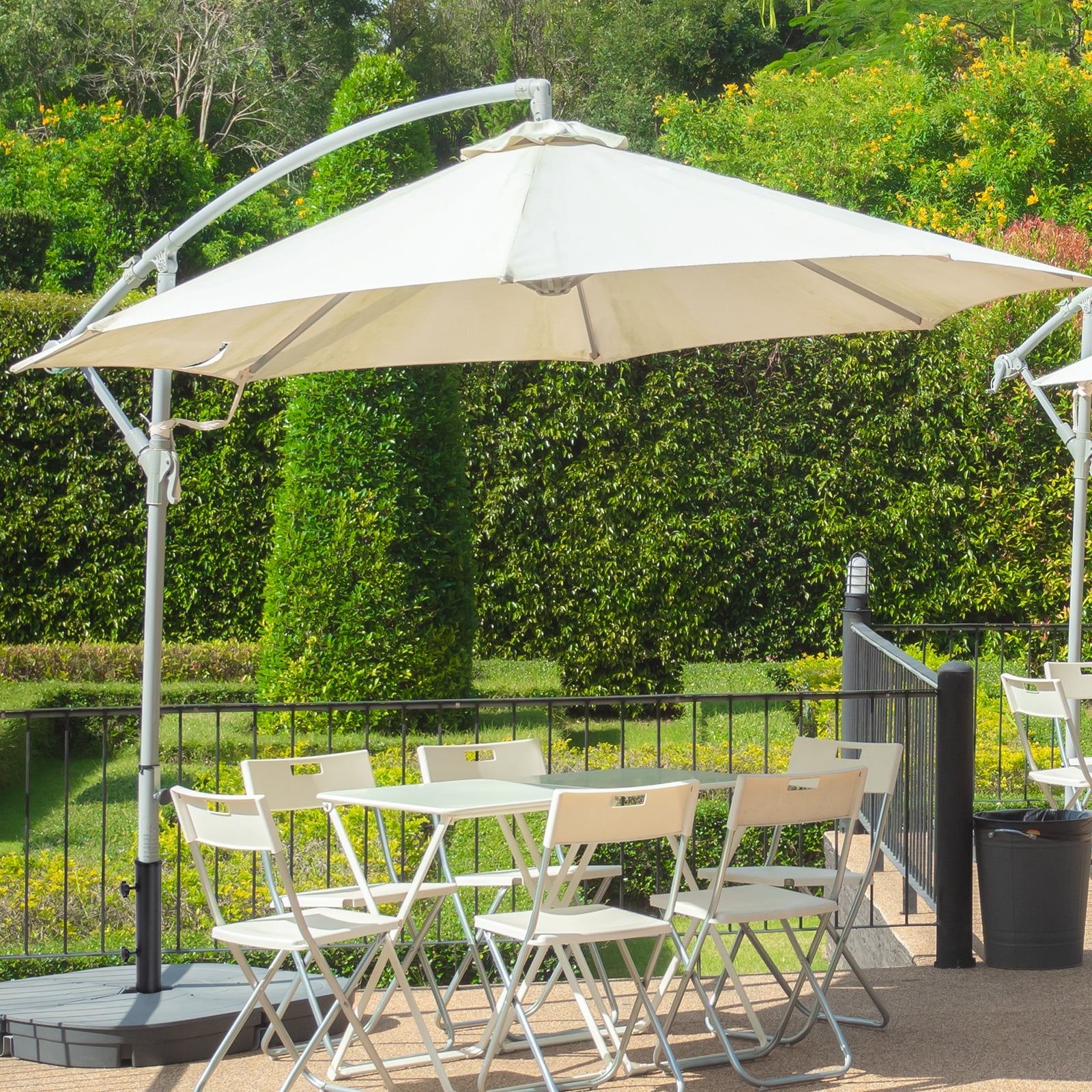Deck Umbrella Mount Outdoor, 2.16" Diameter Windsock Pole Base Bracket Deck Mount Umbrella Holder