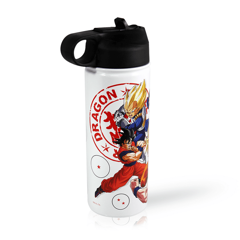 Just Funky Dragon Ball Z Buu Saga Chibi Sticker Bomb Plastic Water Bottle,  32 oz 