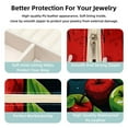 thumbnail image 3 of Apple Travel Portable Square Jewelry Stand with Box, Display, and Bracelet Holder - Ideal for Rings, Earrings, Necklaces, and More - Suitable for Girls and Women, 3 of 6