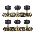thumbnail image 1 of Pomo de cuerda de instrumento Alice 2 piezas (L&R) clavija de afinación de guitarra clásica chapada en oro y negro cabezas de máquina de guitarra acústica 1: 14 teclas de afinación perillas sinton Alice Pomo de cuerda de instrumento, 1 of 6