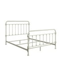 Weston Home Nottingham Metal Queen Bed, Silver Birch